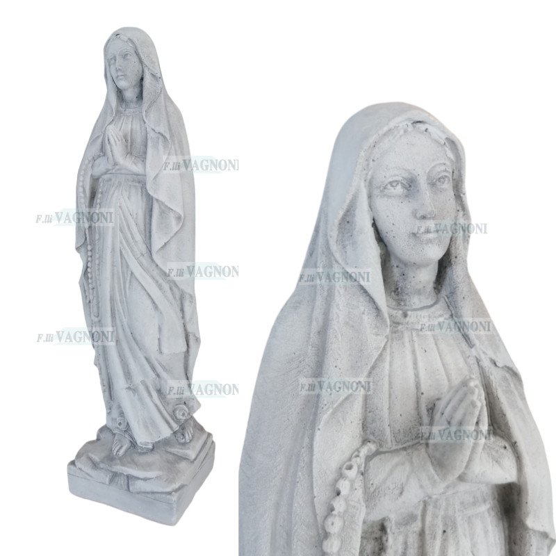 STATUA MADONNA DI LOURDES IN CEMENTO CM. 50